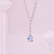聖潔淚珠 — 仙氣系 晶透感海藍寶石頸鏈 女生儀式感禮物