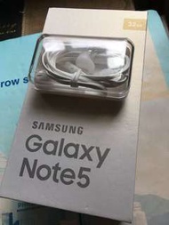 New Samsung Note 5 Earphone with Box + 80%Used micro usb Cable