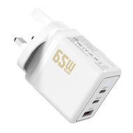 【Travel Friendly】KUSA - 67W GaN Charger(2C1A/ White)QC6810|Speed Charger|PD Charger|GaN Fast Charger