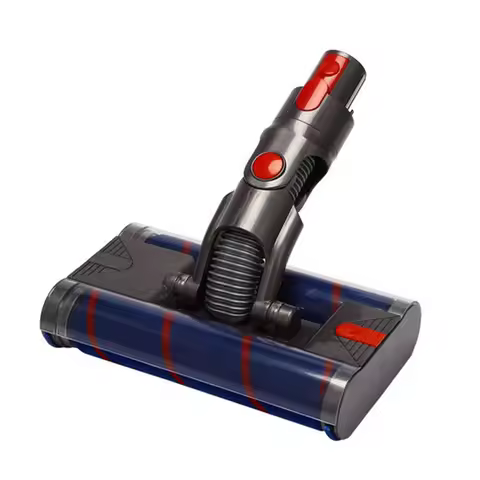 A74X Soft Double Roller Brush Fluffy Floor Head for Dyson V7 V8 V10 V11 Vacuum Cleaners Parts Rotata