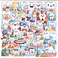 Cute Tooth Care Stickers | Cartoon Dental Health Expression Stickers | Oral Hygiene Awareness Sticke