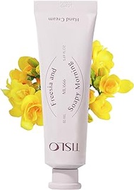 AK AEKYUNG TISLO Perfumed Hand Cream, Freesia and Soapy Morning, Daily Moisturizer for Dry Hands, Non-Greasy, Intense Nourishing Lightweight Lotion Texture, 1.69 fl oz.