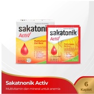 Sakatonik Activ Multivitamin Iron 6 Caplets