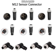 HILDARK0 M12 Sensor Connector, Connector Male Female Socket M12 Aviation Plug, Sensor Plug M12 Senso