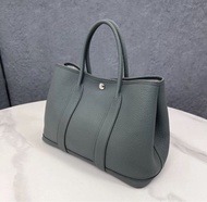 Hermes🩶Garden party 30 63 Vert Amande杏仁綠 Negonda皮 Stamp Y(2020) 99新💖✨