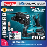 Makita Cordless Brushless Combination Hammer 40V 1-1/8" 28mm 3.2J 5000Ipm C/W 2x 4.0Ah Battery & 1x 