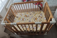 farska豪華實木五合一多功能嬰兒床
