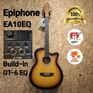 Epiphone EA-10EQ 40" acoustic guitar with Cherub GT-6 EQ # Akustik Gitar Electric Capo Tuner String 