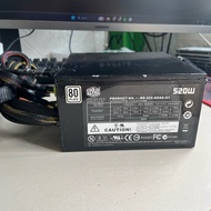 PSU GAMING COOLER MASTER 520W 80+ PLUS MODULAR POWER SUPPLY