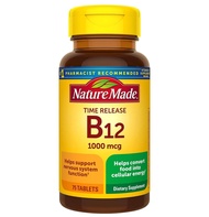 Nature Made Vitamin B12 1000 mcg, Dietary Supplement For Energy Metabolism Support, 75 Time Release Tablets