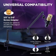 Low Profile Mic Arm 360° Rotatable Microphone Boom Arm Mic Stand for Fifine AM8 K669B Blue Yeti Hype