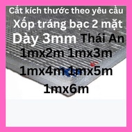 Double-sided silver-coated PE OPP foam, 3mm thick, 1m x2m, 1mx3m, 1mx4m, 1mx5m, 1mx6m, insulated, he