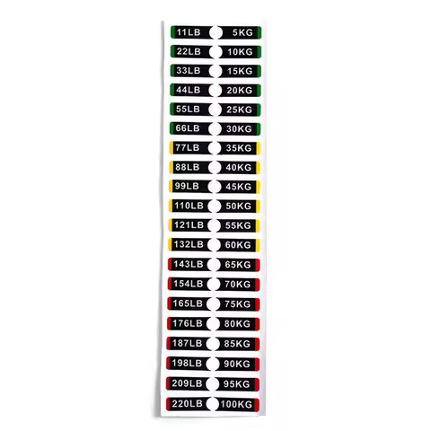 Weight Stickers For Fitness Equipment Gym Weight Stack Labels Clear Number Markings For Easy Weight 