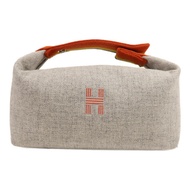 HERMES 羊毛Bride A Brac Case銀扣手挽袋
