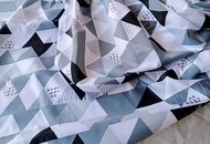 Gorden Plisket motif piramid Satin Bridal panjang 2 meter