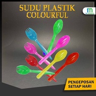 Sudu Plastik Kecil Sudu Aiskrim Dessert Mini Plastic Spoon