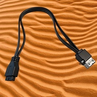 NEW 0.3m 0.5m 0.8m USB3.0 5Gb Front Panel Cable 19/20pin to Double Port USB 3.0 Female Data Cable wi