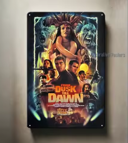 1d,From Dusk Till Dawn Movie Metal Poster -Collectable Sign- 20x30cm,