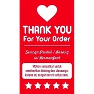 Thank you sticker paper review sticker/