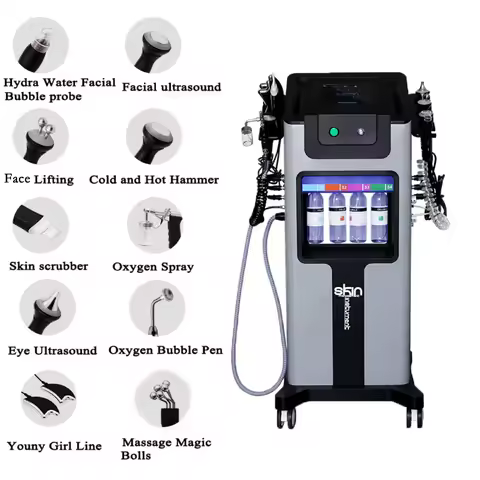 10 in 1 Hydro Dermabrasion Machine Face Lifting Facial Deep Cleaning Aqua Peeling Skin Rejuvenation 