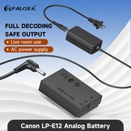 Palo LP-E12 DR-E12 Dummy Battery Type-C/AC Power Adapter for Canon EOS M/M2 M10 M50 M100 100D Kiss X7 Rebel SL1 M50 Mark II