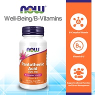 NOW Supplements, Pantothenic Acid (Vitamin B-5) 500 mg, B-Complex Vitamin, 100 Capsules