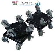 CHAMPIONO Furniture Dollies, Black Polyethylene Furniture Mover Dolly, with 360°Wheels Moving Dolly 