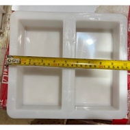 4x8x2inches Rectangular antiskid and smooth bricksmold hard plastic Resuable many times
