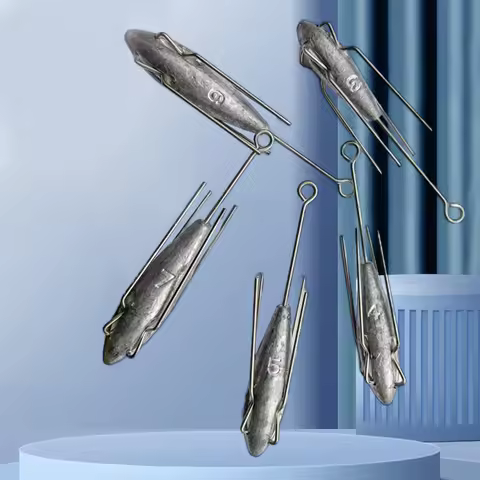 Fishing Sinker Weights Long Tail Fishing Drop Shot Wear-resistant Fishing Weights for Saltwater Fres