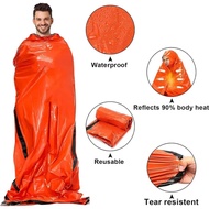 Sleeping Bag Emergency Blanket Thermal Bivvy Emergency Blanket Aluminum PE Camping Sleeping