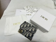 Dior Saddle Lotus Wallet Blue Dior Oblique Jacquard Dior Oblique 緹花 老花  銀包