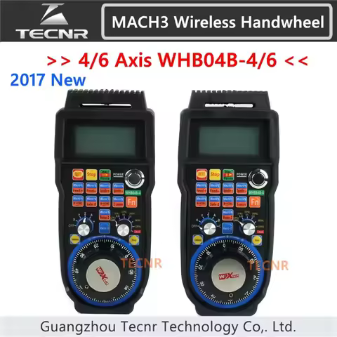 XHC CNC handwheel wireless Mach3 MPG pendant handwheel for milling machine 4 6 axis MPG WHB04B-4 WHB
