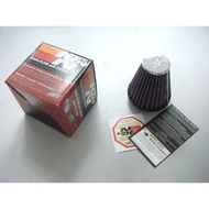 K&N filter 2'' x 4'' AIR FILTER SPORT 2" KN W/ LOGO RD TAPER