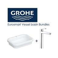 GROHE Eurosmart Vessel Bundles With Eurodisc Free Standing Mixer Tap