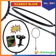 Raket Badminton Maxbolt Black Original #Gratisongkir