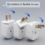 [Aus-t] 1/2Pcs Extension Cord Plug Replacement 16A 2 Prong Male End Electric Plug Rotatable Electric