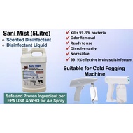 Promotion! Special Price for Cold Mist Disinfectant Liquid 5 LITRE#ONLY Suitable for COLD Fogging Ma