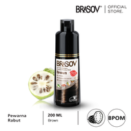 BRASOV Shampoo Pewarna Rambut 200 ML Ammonia Free Hair Color Shampoo Penutup Uban BPOM XX-CT