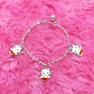 925 SILVER BABY OR CHILDREN'S BRACELET WITH WHITE GOLD PLATED 925 SILVER BRACELET/