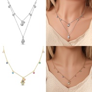 Ladies Exquisite Necklace S925 Silver Ocean Starlight Guardian Meaning Original Necklace Charm