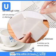 Waterproof Clear Sticky Notes Office Supplies Memo Tab Daily To-Do List Notes 50Pcs/Set