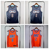 [Hot pressed]Oklahoma City Thunder Basketball Jersey With LOGO Williams Westbrook Holmgren Alexander