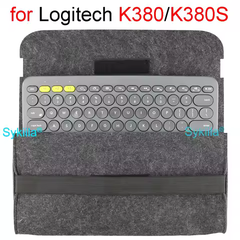K380 Case for Logitech K380 Bag Cover Sleeve PU PVC Storage Handbag Bluetooth Keyboard Accessories C