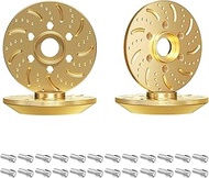 GLOBACT Brass Extended Wheel Weights Hubs 154g Counterweight Set 6mm Extended Hex hub for Trx4 Trx6 