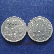 uang lama 100 rupiah 1973 tebal koin kuno Indonesia ASLI