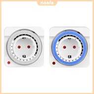 [Fast Arrival] 24-Hour EU Plug-in Heavy Duty Outlet Timer with 15 Minute Intervals 220V for Aquarium