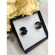 Stylish and unique black copper earring