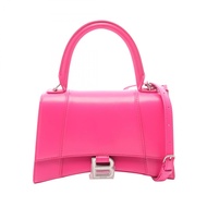 【二手】巴黎世家 (Balenciaga )手提包 Hourglass 小號 2WAY 5935461 玫紅色皮革 Hourglass 小號 女士二手 A