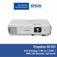 PROYEKTOR EPSON EB-E01 EBE01 EB E01 XGA pendamping EB-E500 EB E500
