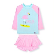 Infant Toddler Swim Wear 2-10Year Kids Girls Swimming Swimsuit 2pcs/set M-3XL Floral Swimwear